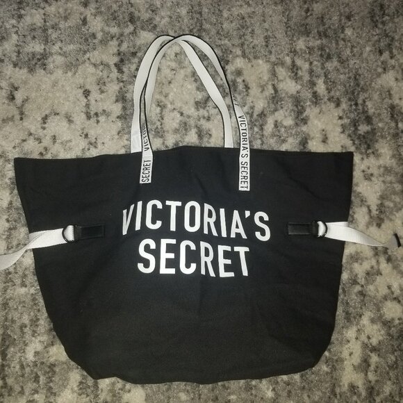 Victoria Secret White And Black Tote Like New! - Picture 8 of 11